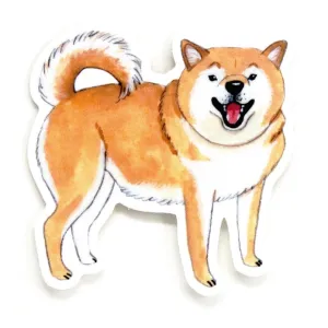 Cactus Club Shiba Inu Sticker