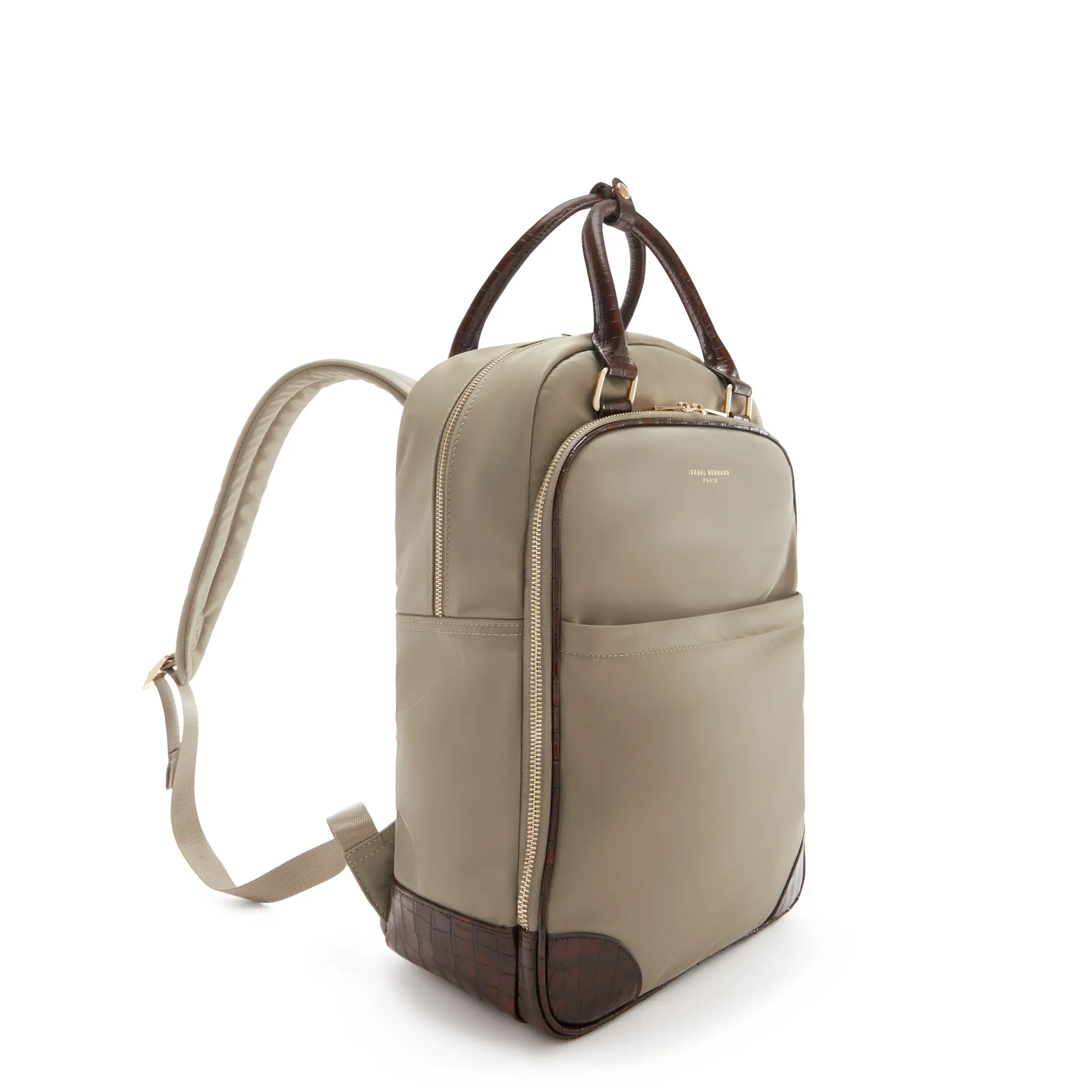 Cadeau d'Isabel taupe back pack and weekend bag small