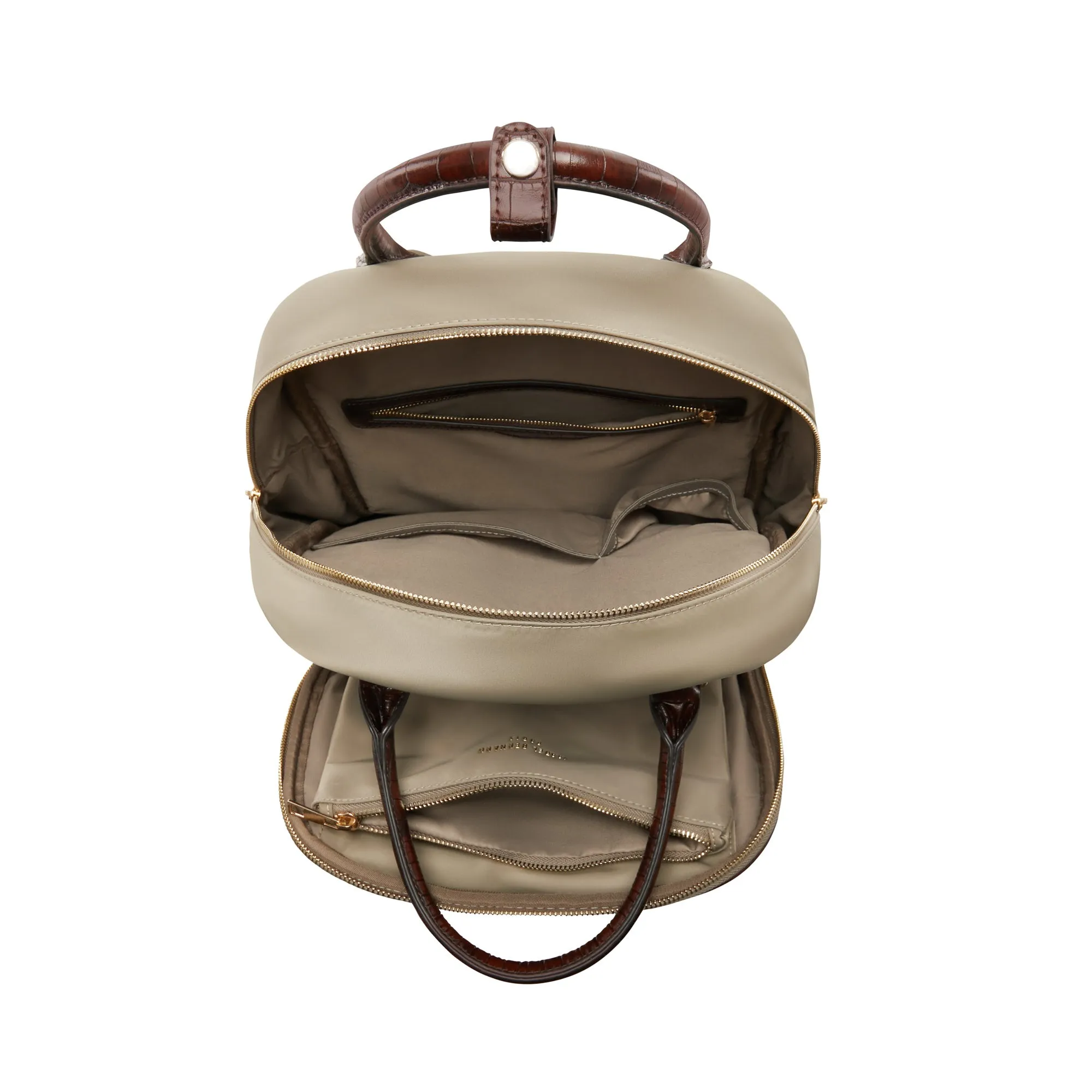 Cadeau d'Isabel taupe back pack and weekend bag small