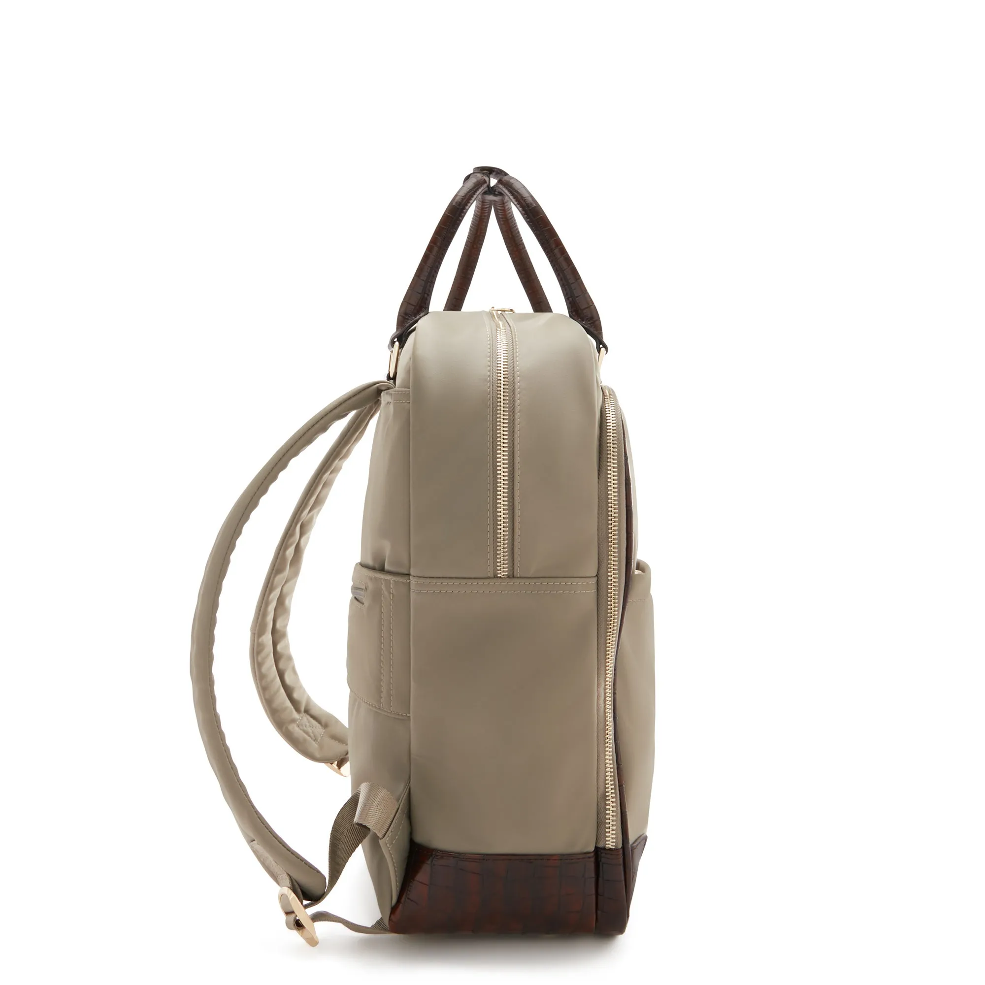 Cadeau d'Isabel taupe back pack and weekend bag small