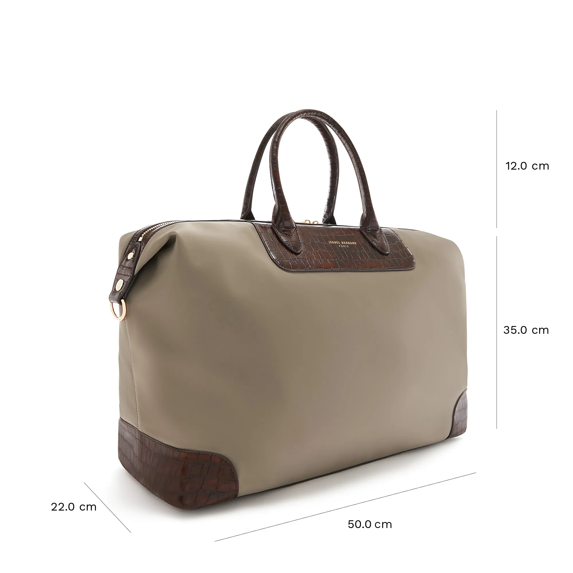 Cadeau d'Isabel taupe back pack and weekend bag small