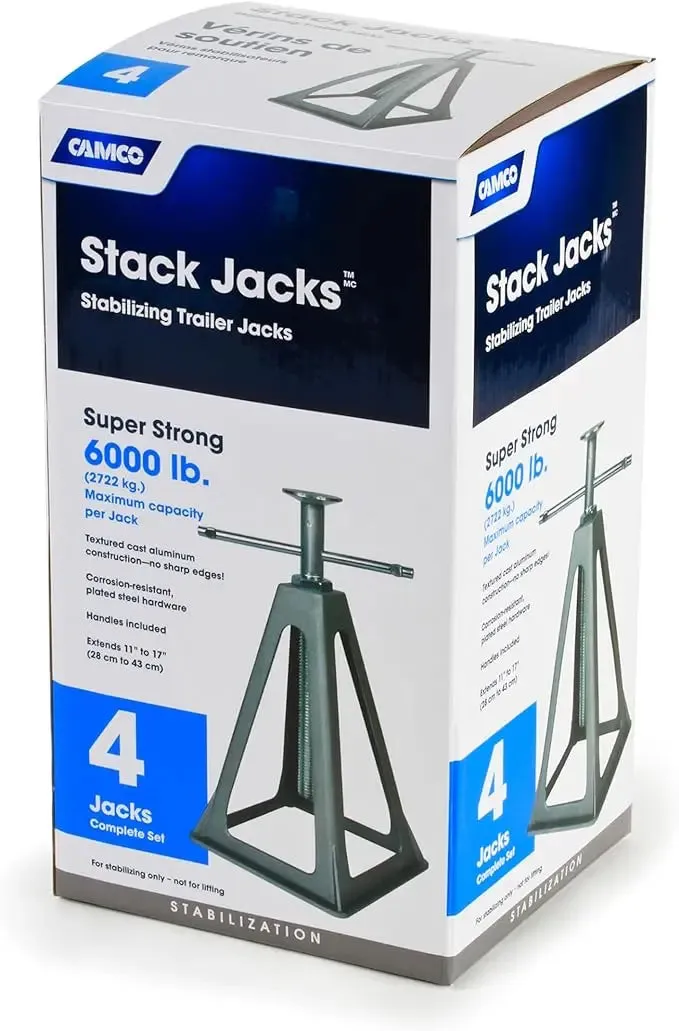 Camco Stack Jacks - 4 Pack for RV Stabilisation