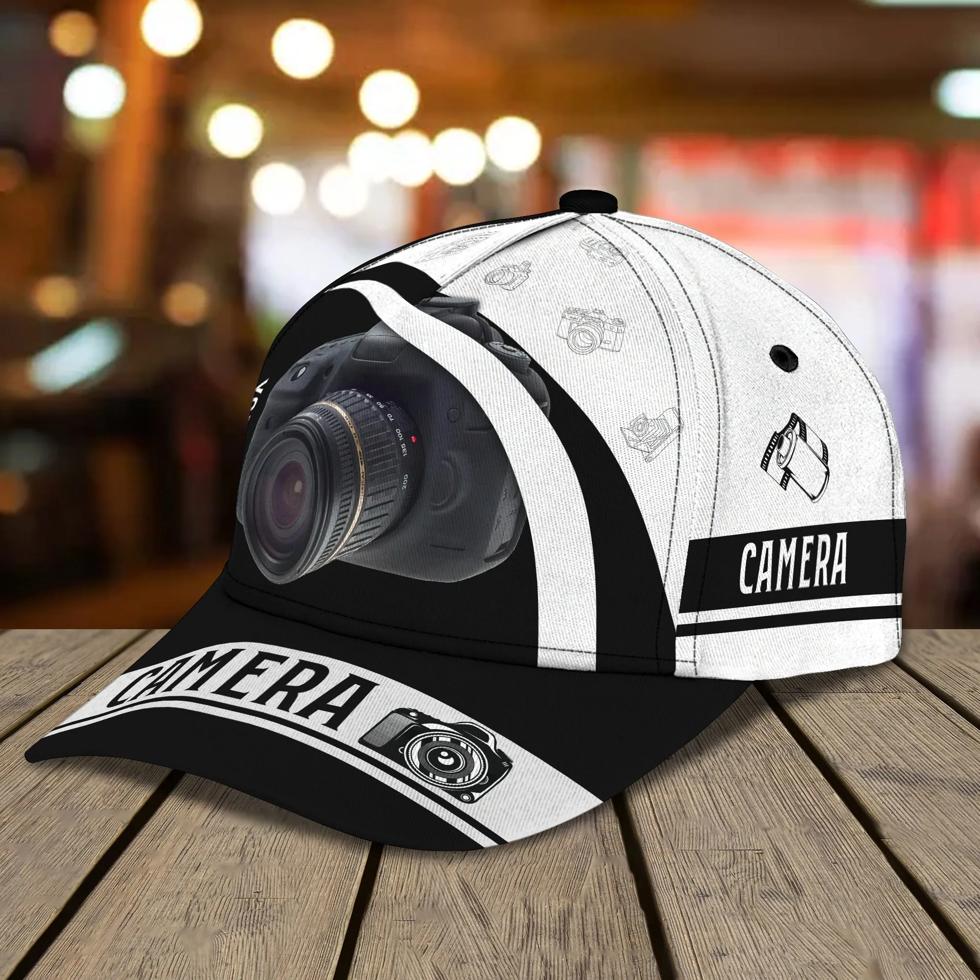 Camera C - Personalized Name Cap
