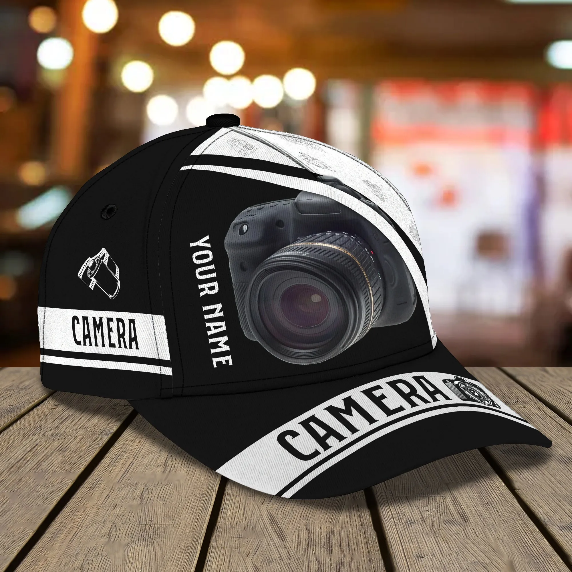 Camera C - Personalized Name Cap