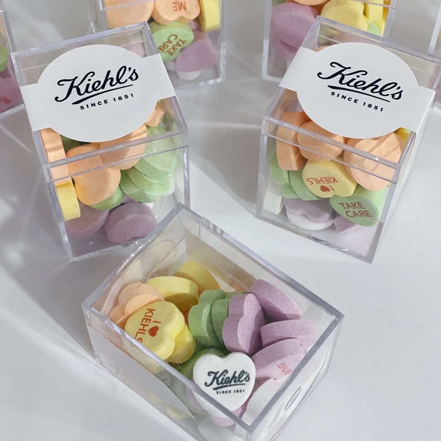 Candy Hearts Personalized Valentines Cubes - 30 Candies Per Cube