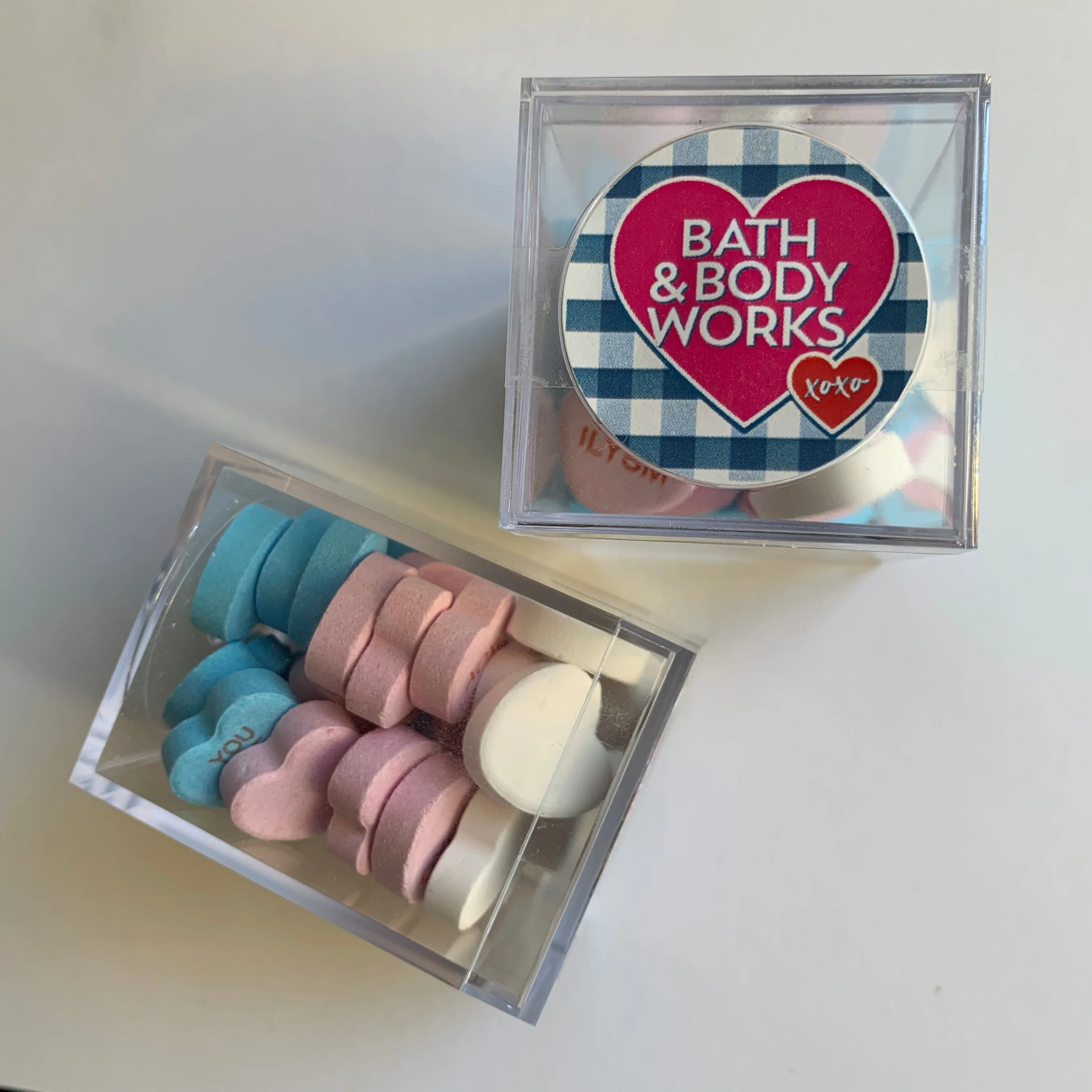 Candy Hearts Personalized Valentines Cubes - 30 Candies Per Cube