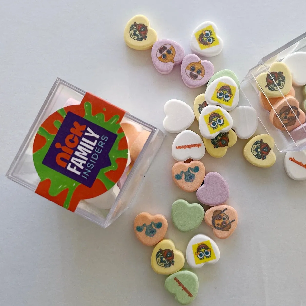 Candy Hearts Personalized Valentines Cubes - 30 Candies Per Cube