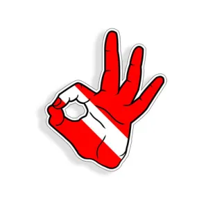 Car & Wall Sticker: OK Hand Sign
