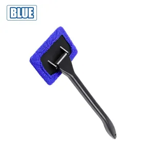 Car Window Cleaner Sponge Cloth Brush Kit with Extended Handle Windshield Cleaning Wash Tool Inside Interior Auto Glass Sponge Wiper With Long Handle Car Accessories