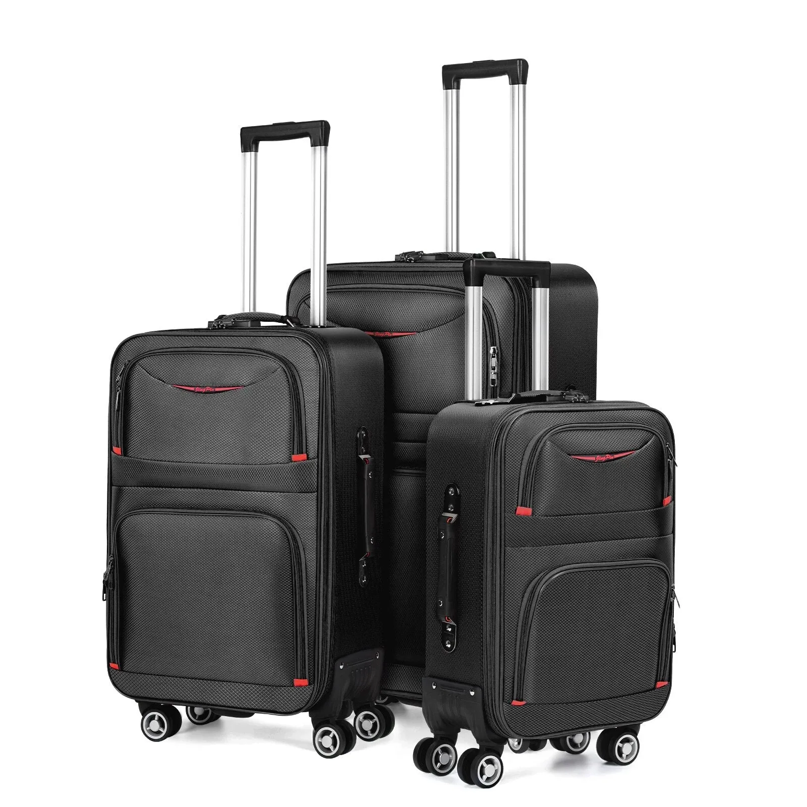 Chancellor 3-Piece Expandable Spinner Case Luggage Set, 20/24/28 inches