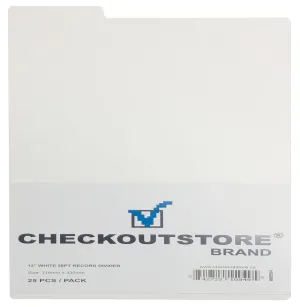 CheckOutStore® Premium Plastic Record Dividers to Organize Vinyl LPs