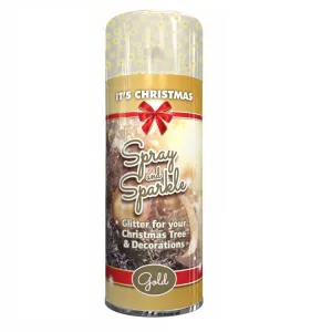 Christmas Tree Gold Glitter Spray - 200ml