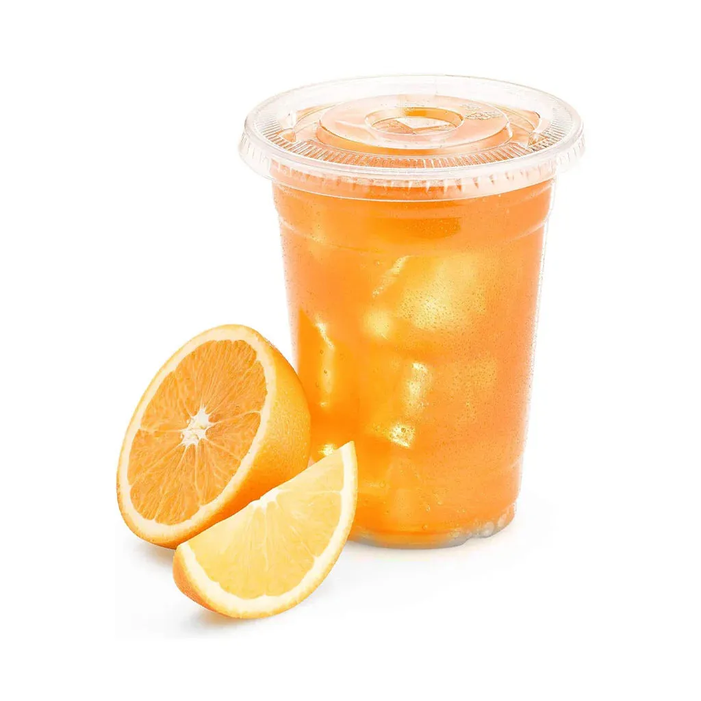 Clear Dome & Flat Lids for PET Clear Cold Cups - Case of 1000