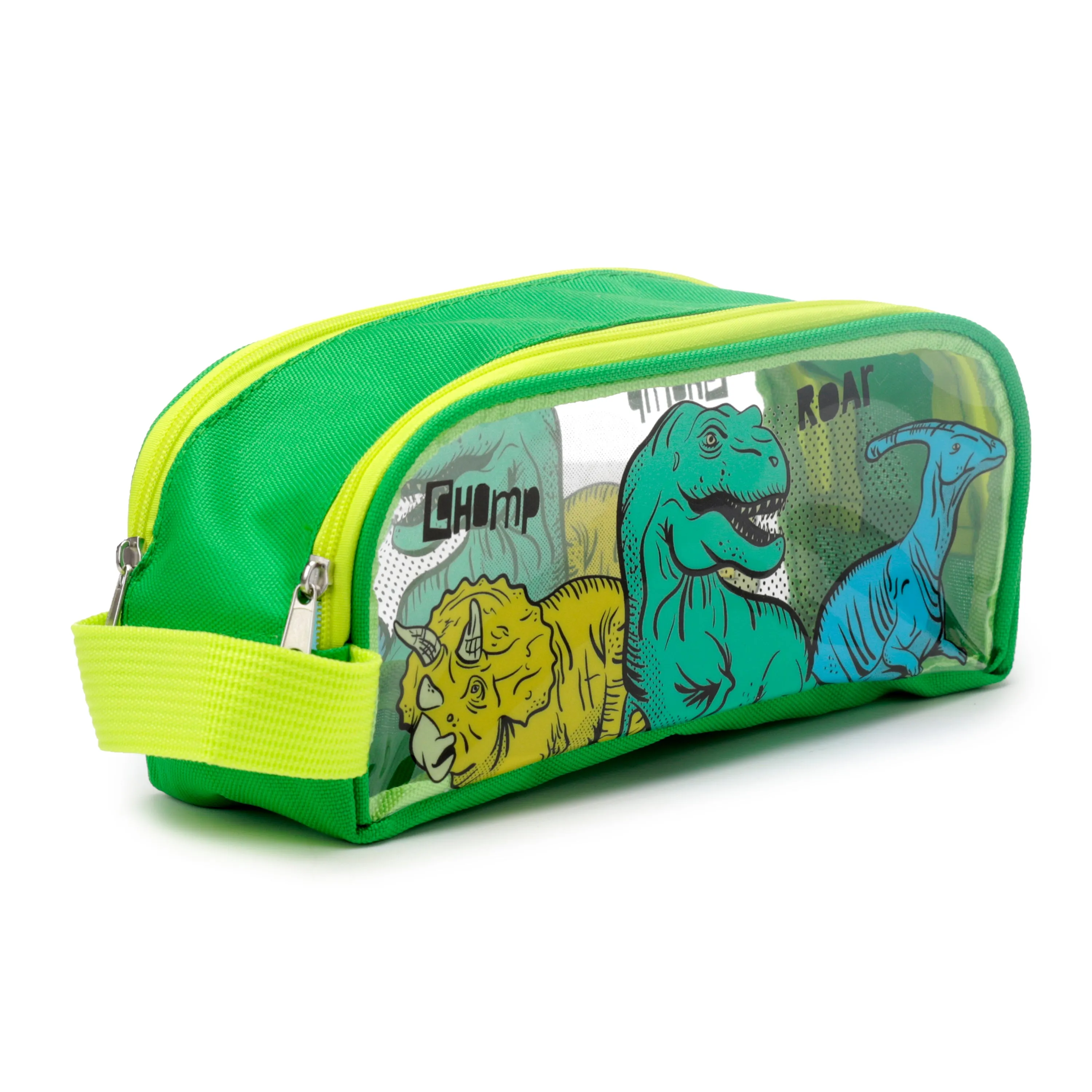 Clear Window Pencil Case - Dinosauria