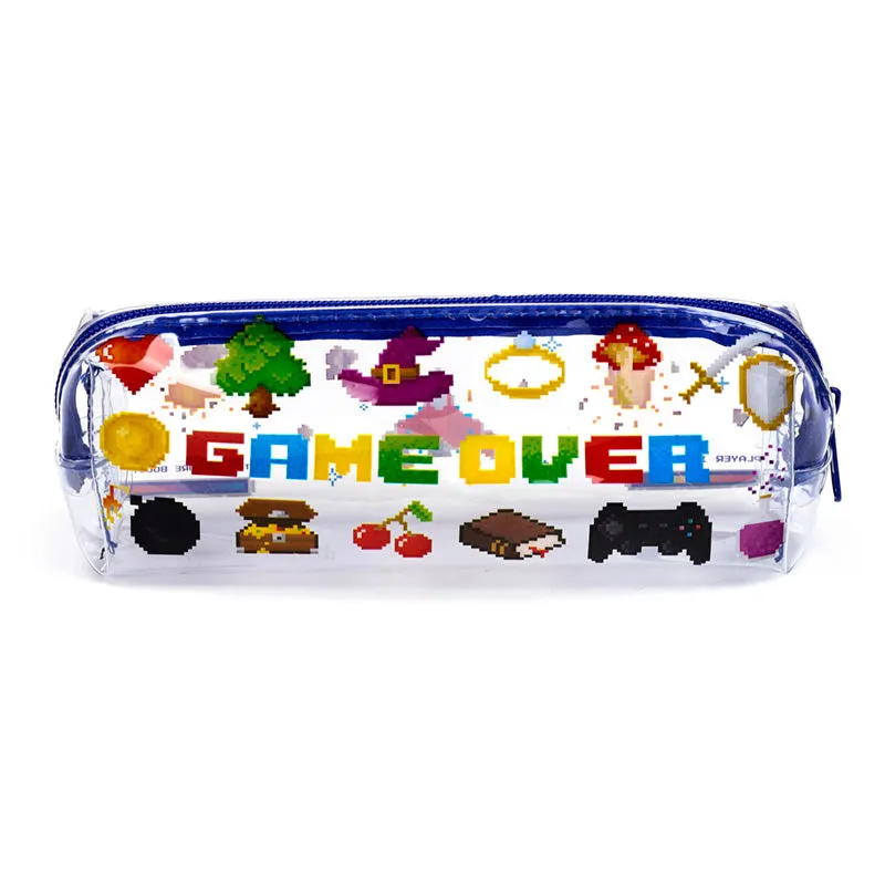Clear Window Pencil Case - Game Over