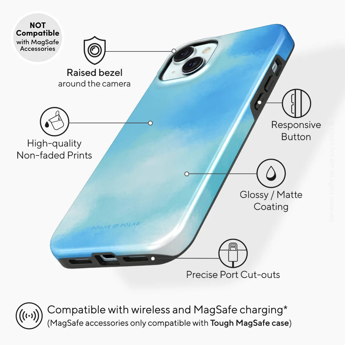 Clouds in Spring - iPhone 15 Plus Case