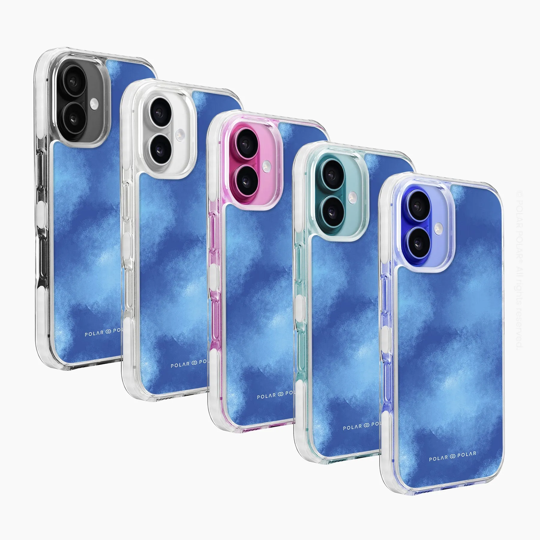 Clouds in Summer - iPhone 16 Clear Bumper MagSafe Case