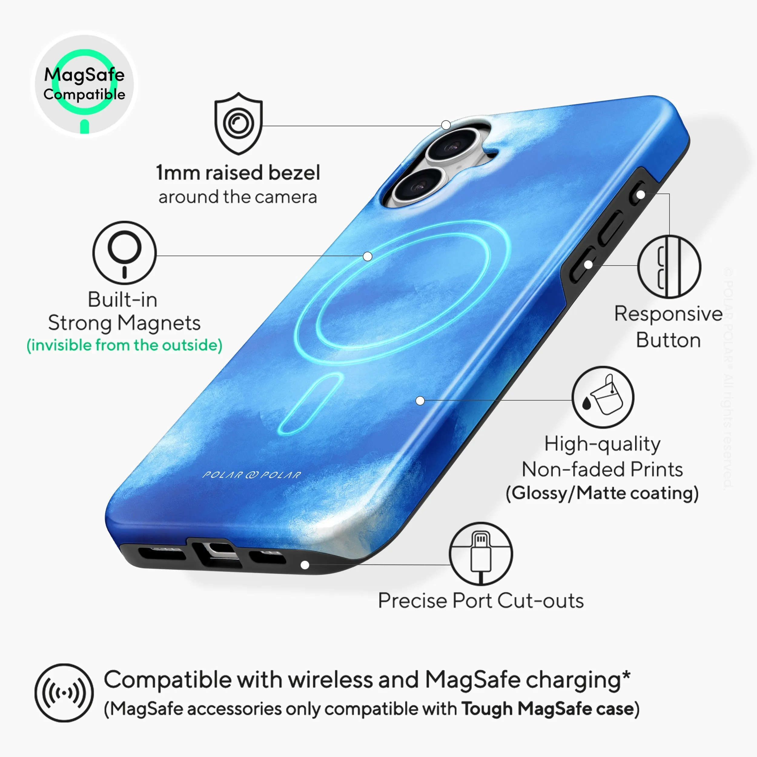 Clouds in Summer - iPhone 16 Plus Case