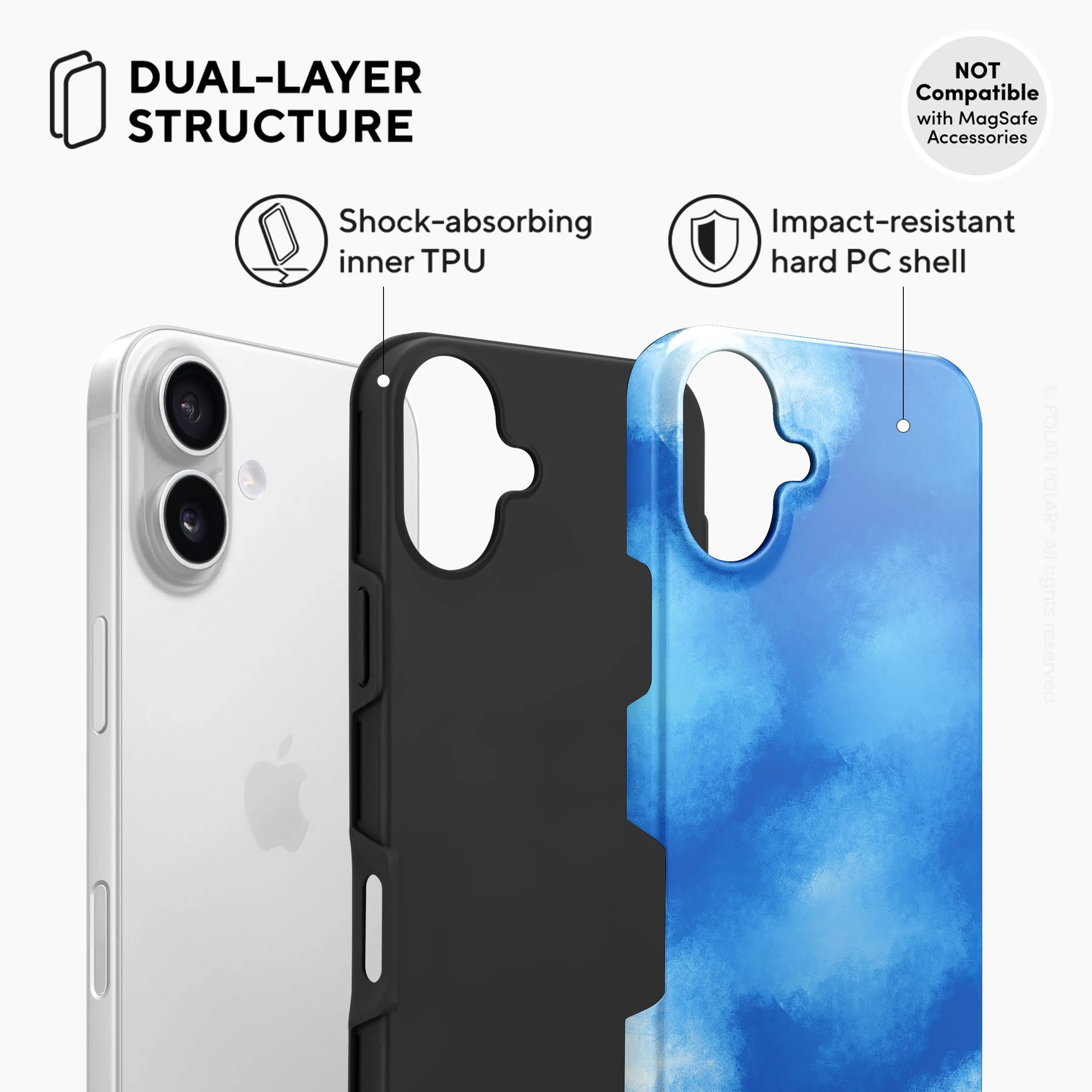 Clouds in Summer - iPhone 16 Plus Case