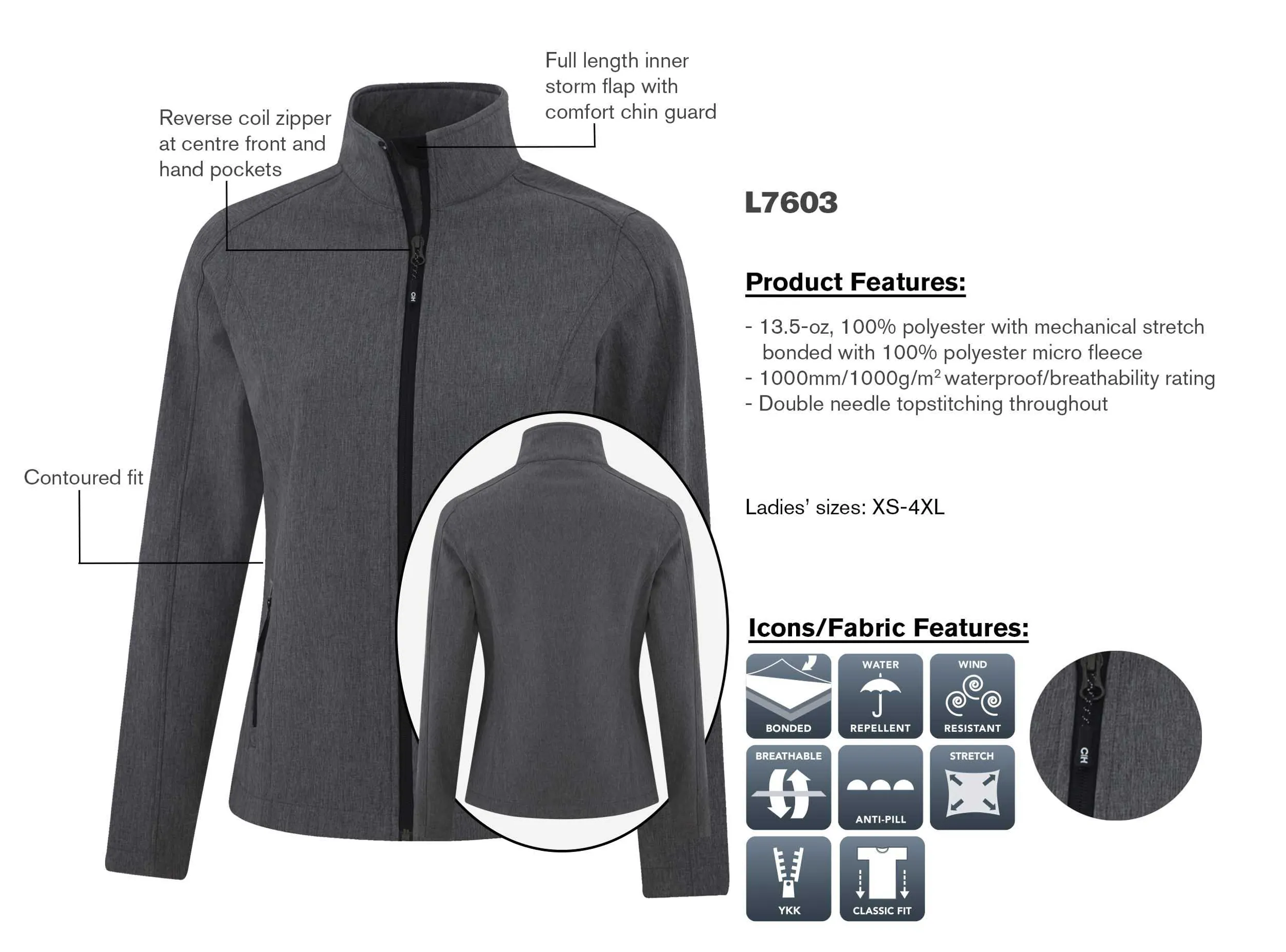Coal Harbour VMHA Ladies Soft Shell Jacket
