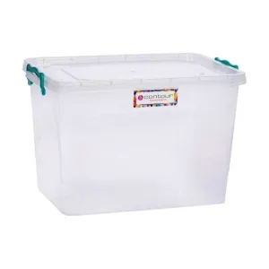 Contour Clip And Lock Storage Box Clear 21 Litre P3551