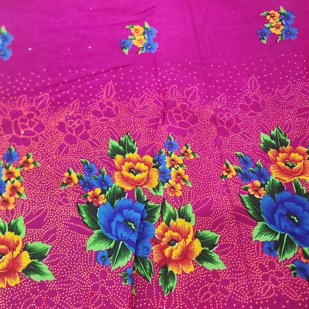 Cotton Basket Fabric Tsonga Print  115 cm
