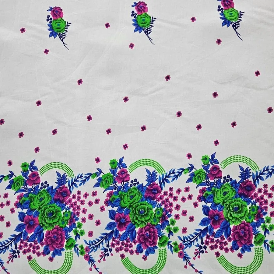 Cotton Basket Fabric Tsonga Print  115 cm