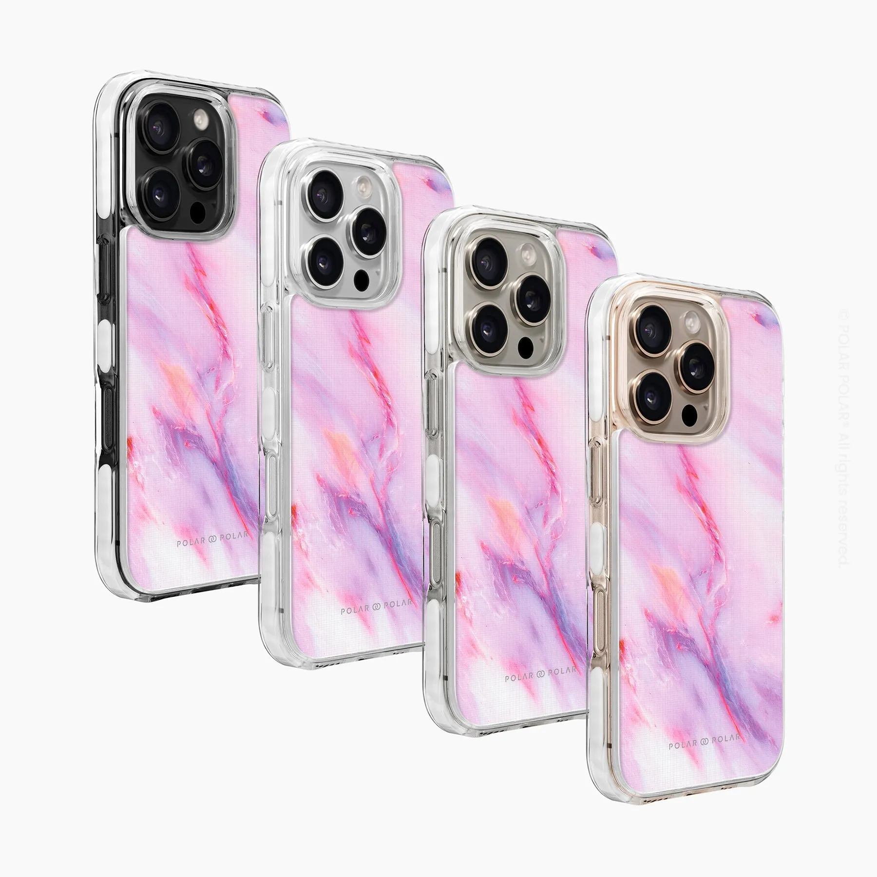 Cotton Candy - iPhone 16 Pro Clear Bumper MagSafe Case