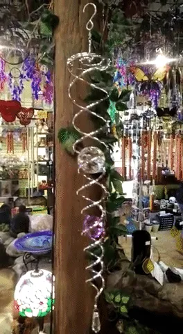 Crystal Hanging Vortex Spinner
