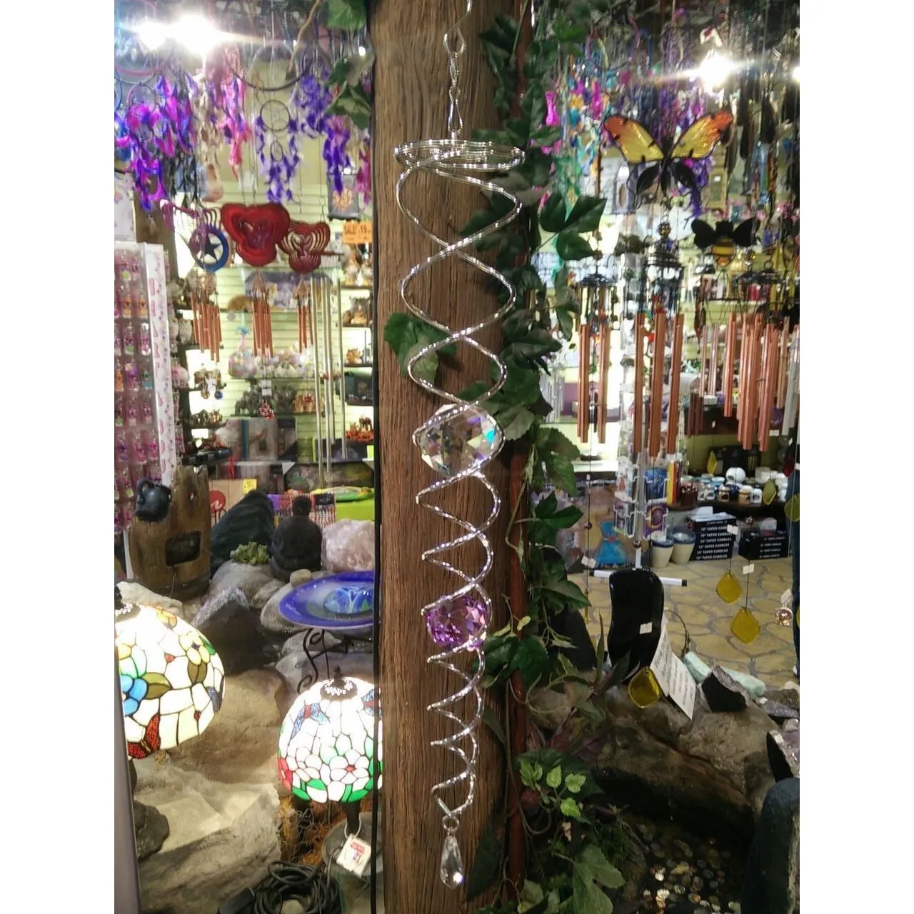 Crystal Hanging Vortex Spinner
