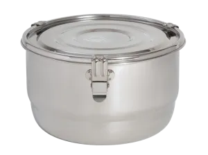 CVault Stainless Steel AirTight Metal Storage & Curing Container - 23cm (4L)
