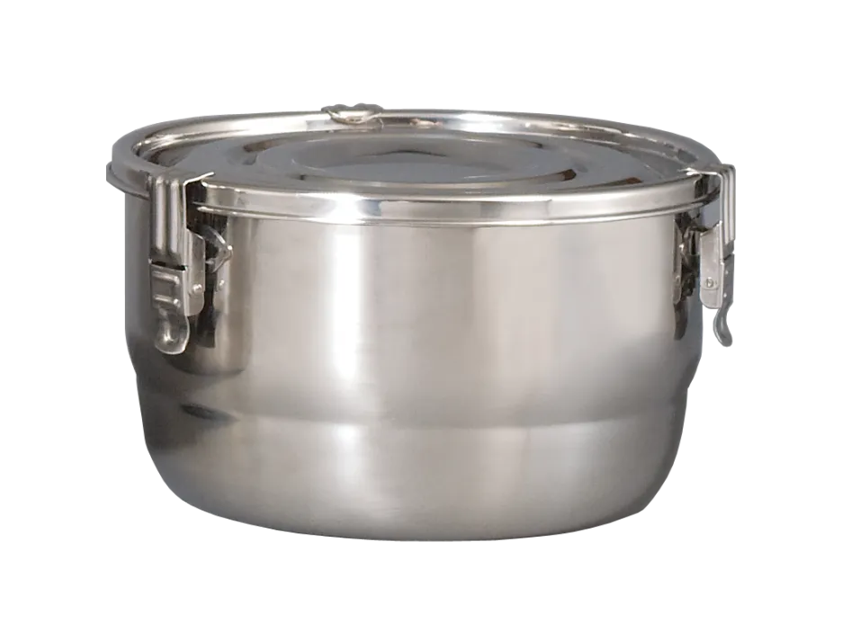 CVault Stainless Steel AirTight Metal Storage & Curing Container - 26cm (8L)
