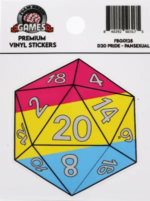 D20 Sticker - Pansexual Pride