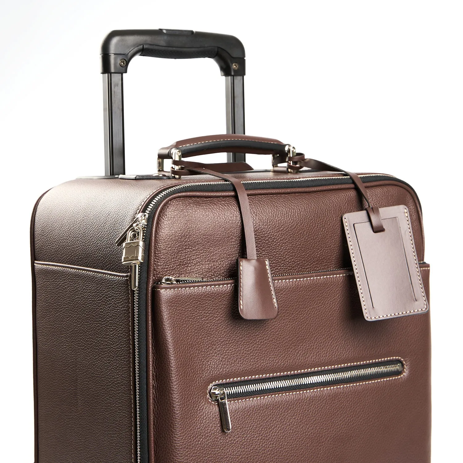 DARK BROWN SEMI-RIGID TROLLEY
