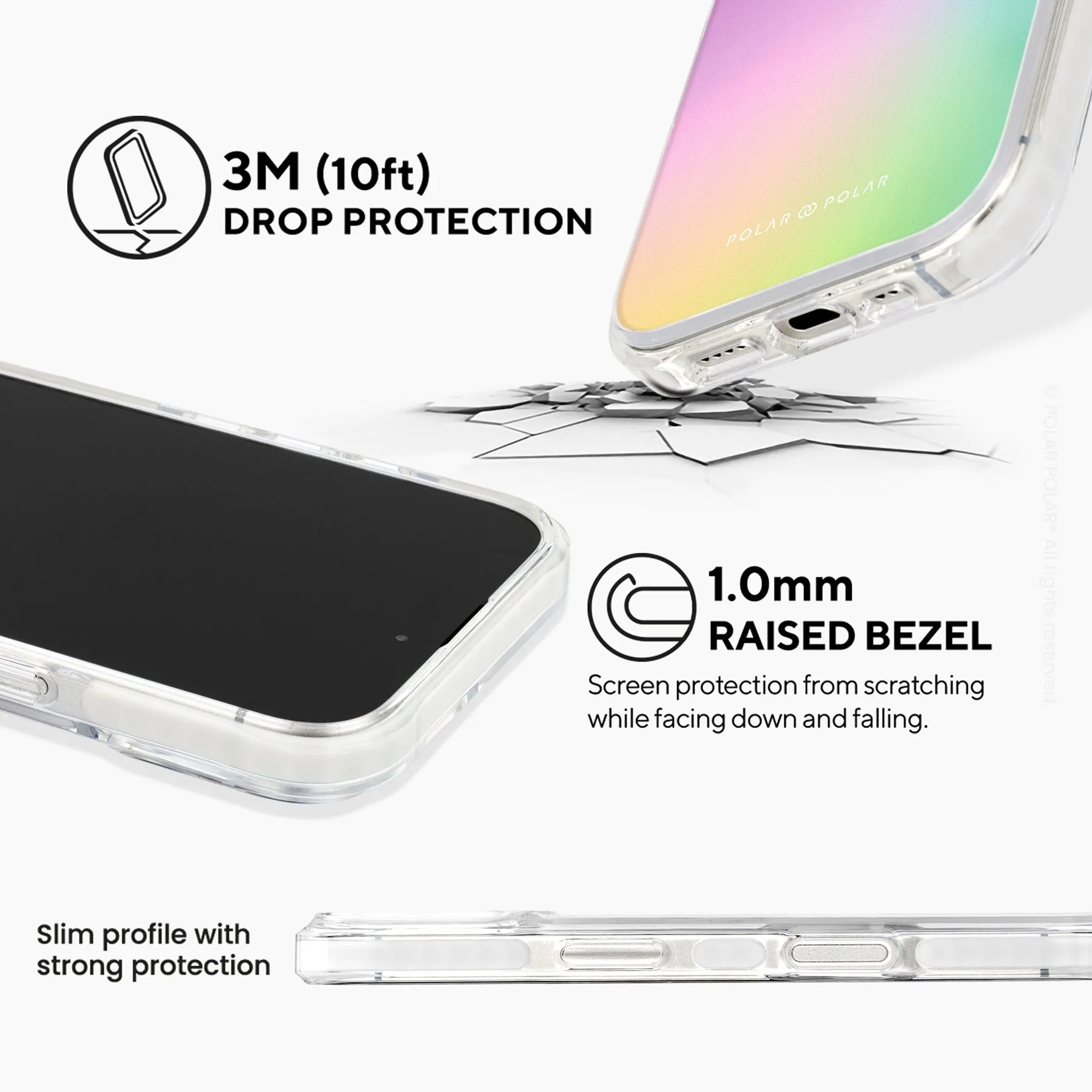 Daydream Holo - iPhone 16 Clear Bumper MagSafe Case