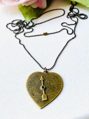 Decision Necklace, Yes/No/Maybe, Fidget Necklace, Spinner Necklace