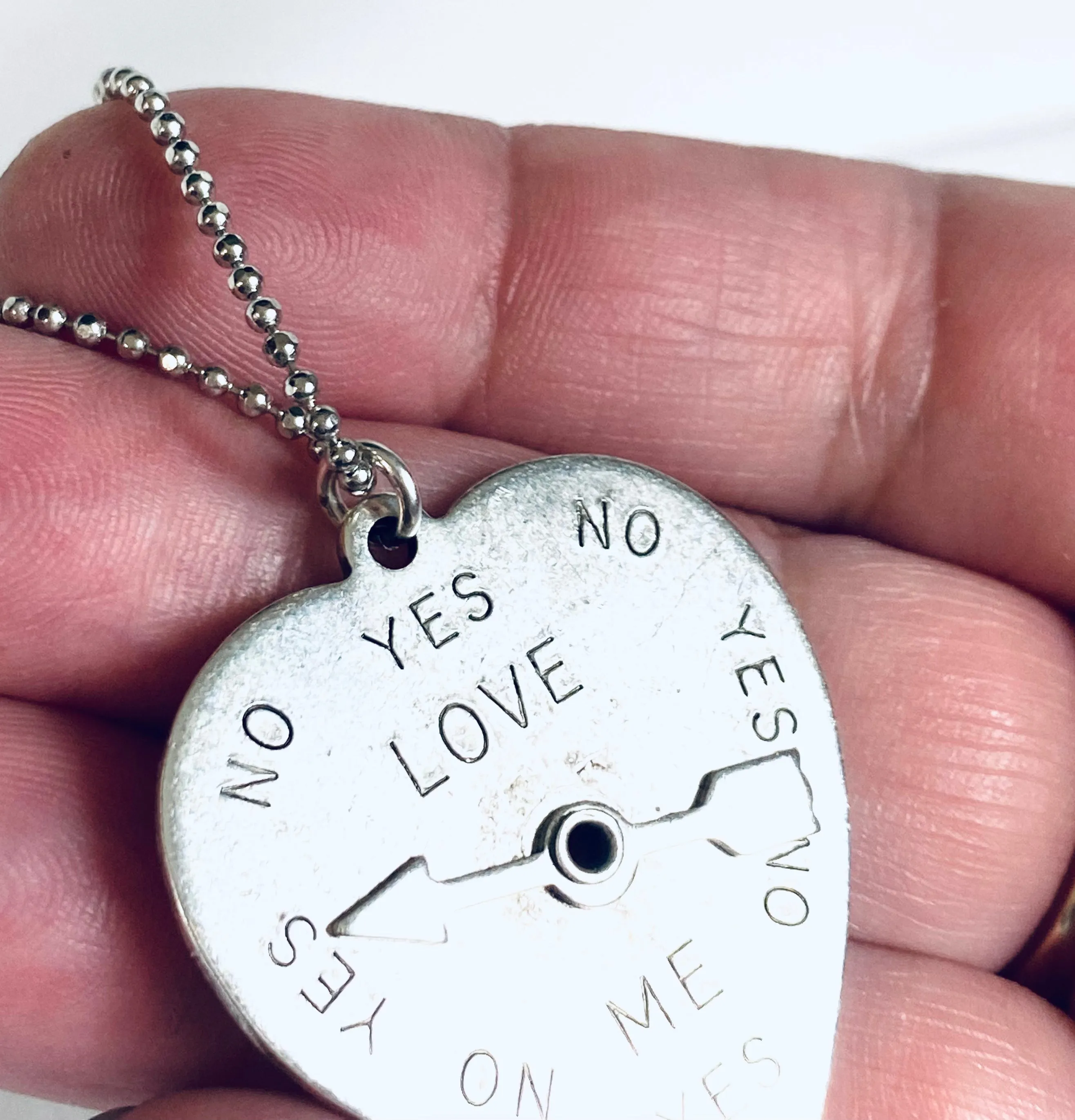 Decision Necklace, Yes/No/Maybe, Fidget Necklace, Spinner Necklace