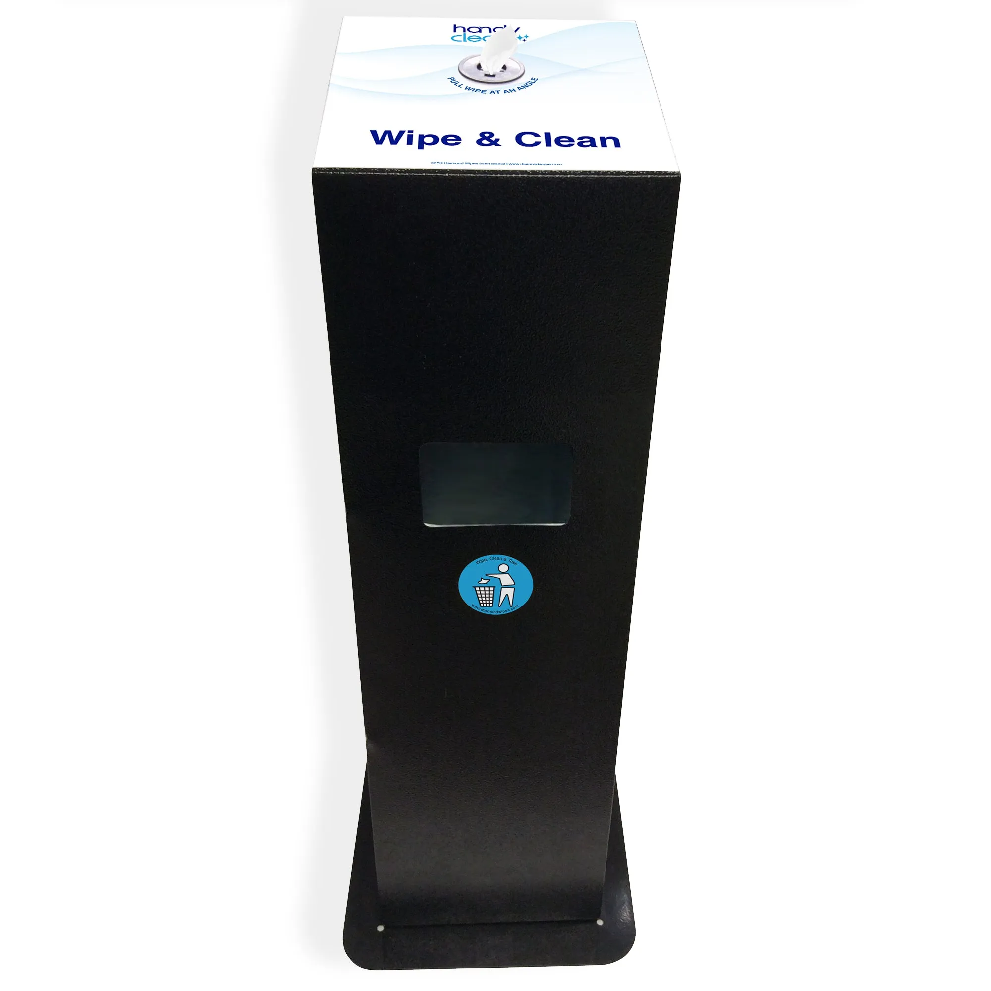 Diamond Wipes Wipe Dispenser Floor Stand- Baseplate, Trash Can Included