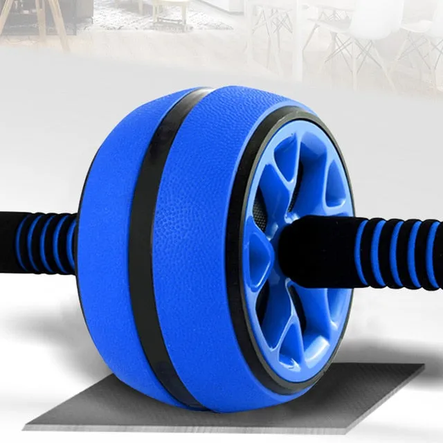 DMAR Silent TPR Abdominal Wheel Roller Trainer Fitness Equipment Gym Home Exercise Body Building Ab roller Belly Core Trainer