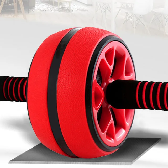 DMAR Silent TPR Abdominal Wheel Roller Trainer Fitness Equipment Gym Home Exercise Body Building Ab roller Belly Core Trainer