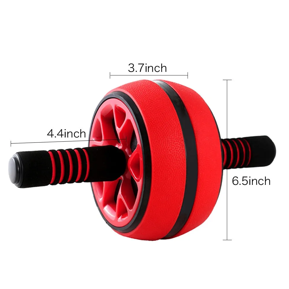 DMAR Silent TPR Abdominal Wheel Roller Trainer Fitness Equipment Gym Home Exercise Body Building Ab roller Belly Core Trainer