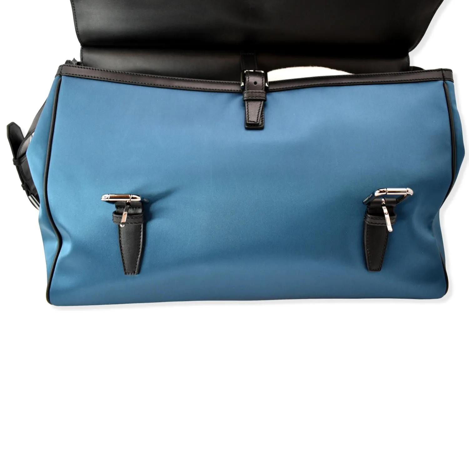 DOLCE & GABBANA Sicily Leather Travel Bag Black