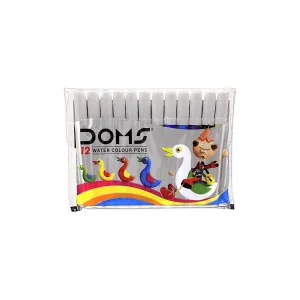 Doms Fibre-Tip Coloring Pens Wallet of 12