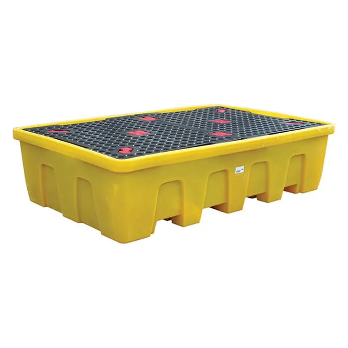 Double IBC Poly Spill Pallet - Stackable