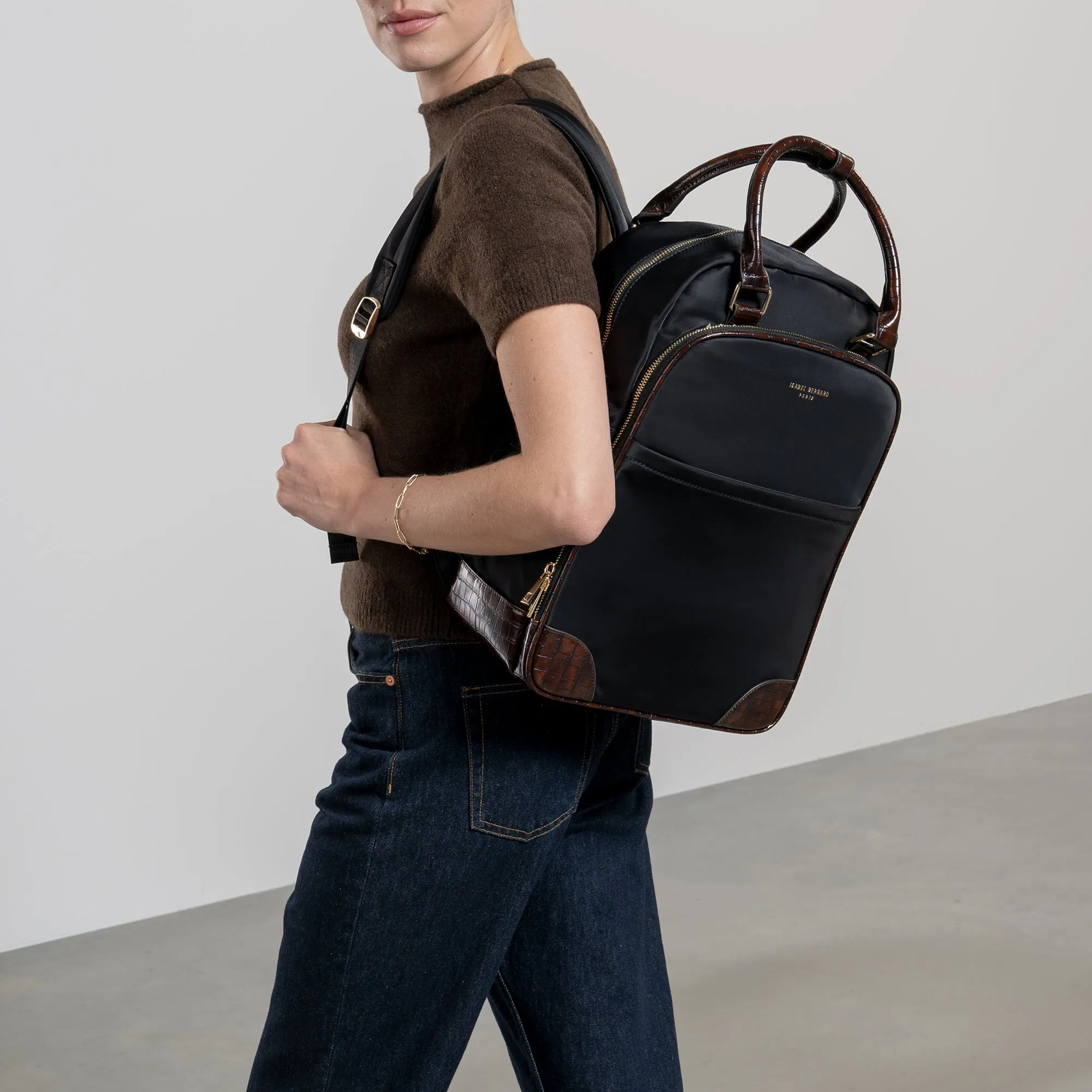 Du Louvre Cher black backpack