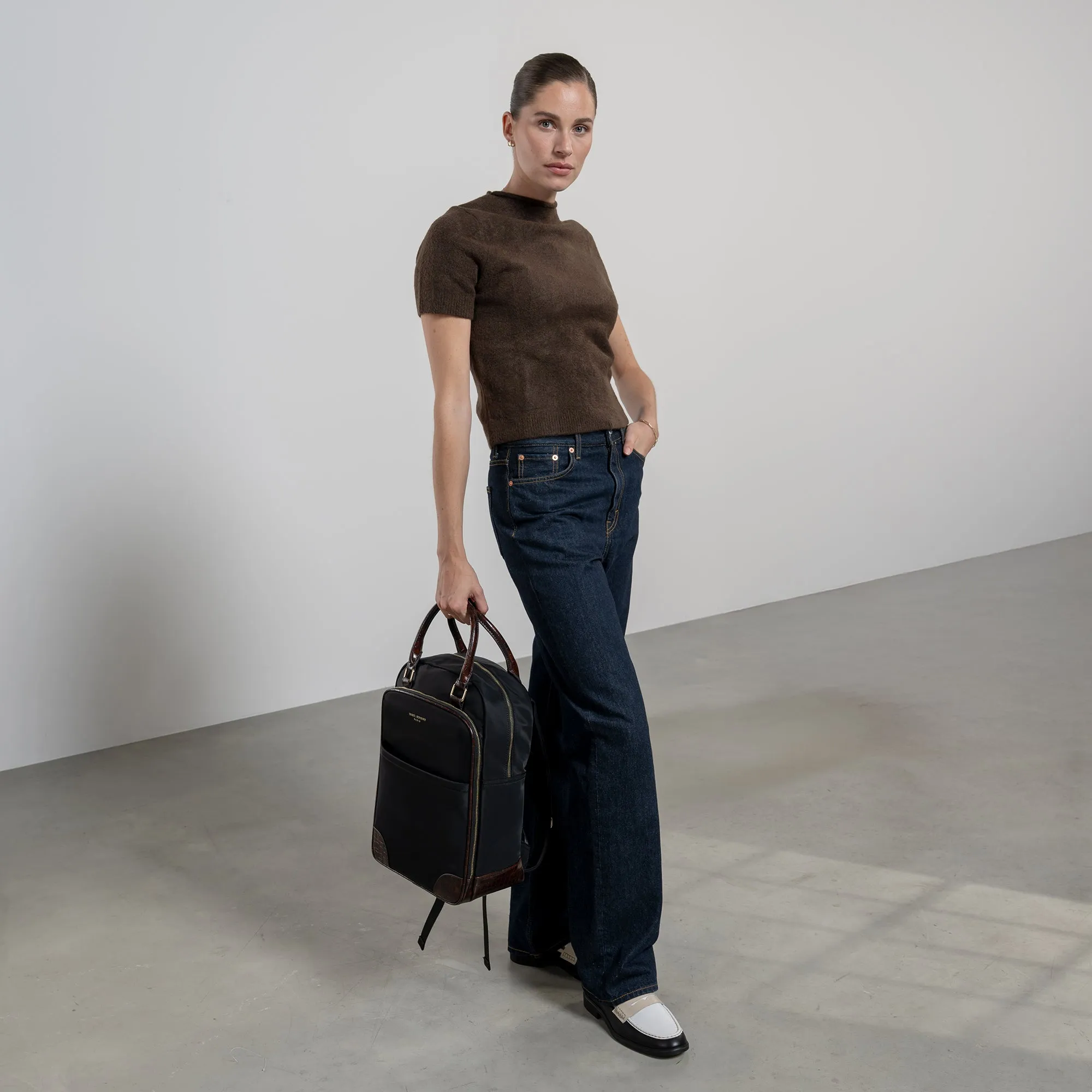 Du Louvre Cher black backpack
