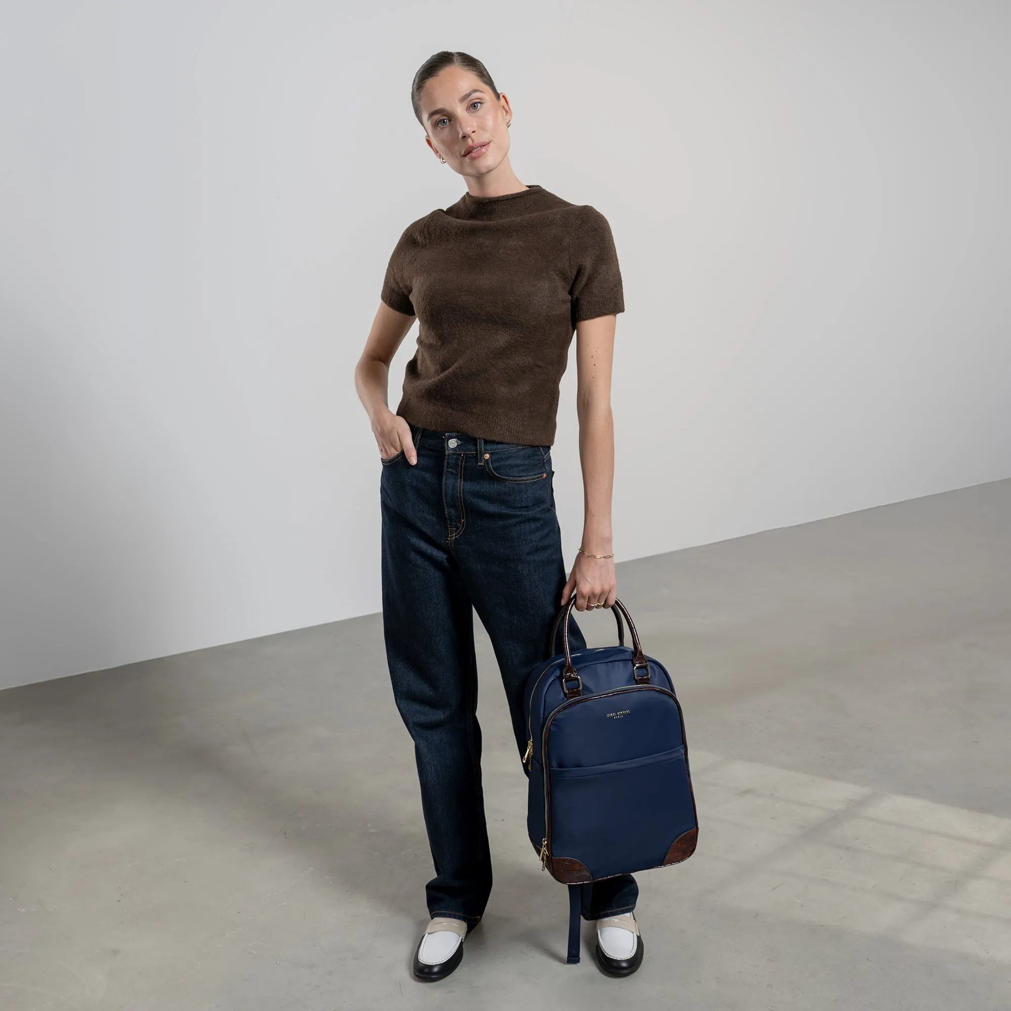 Du Louvre Cher blue backpack