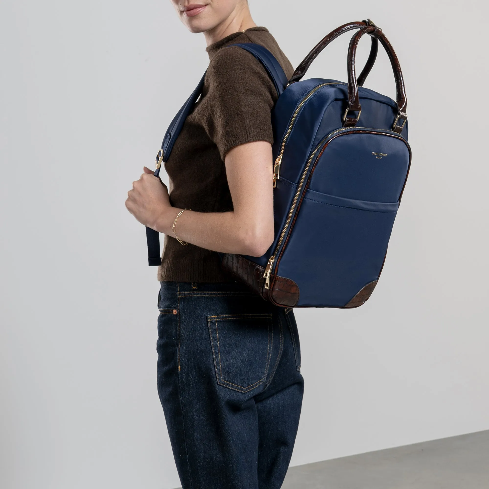 Du Louvre Cher blue backpack