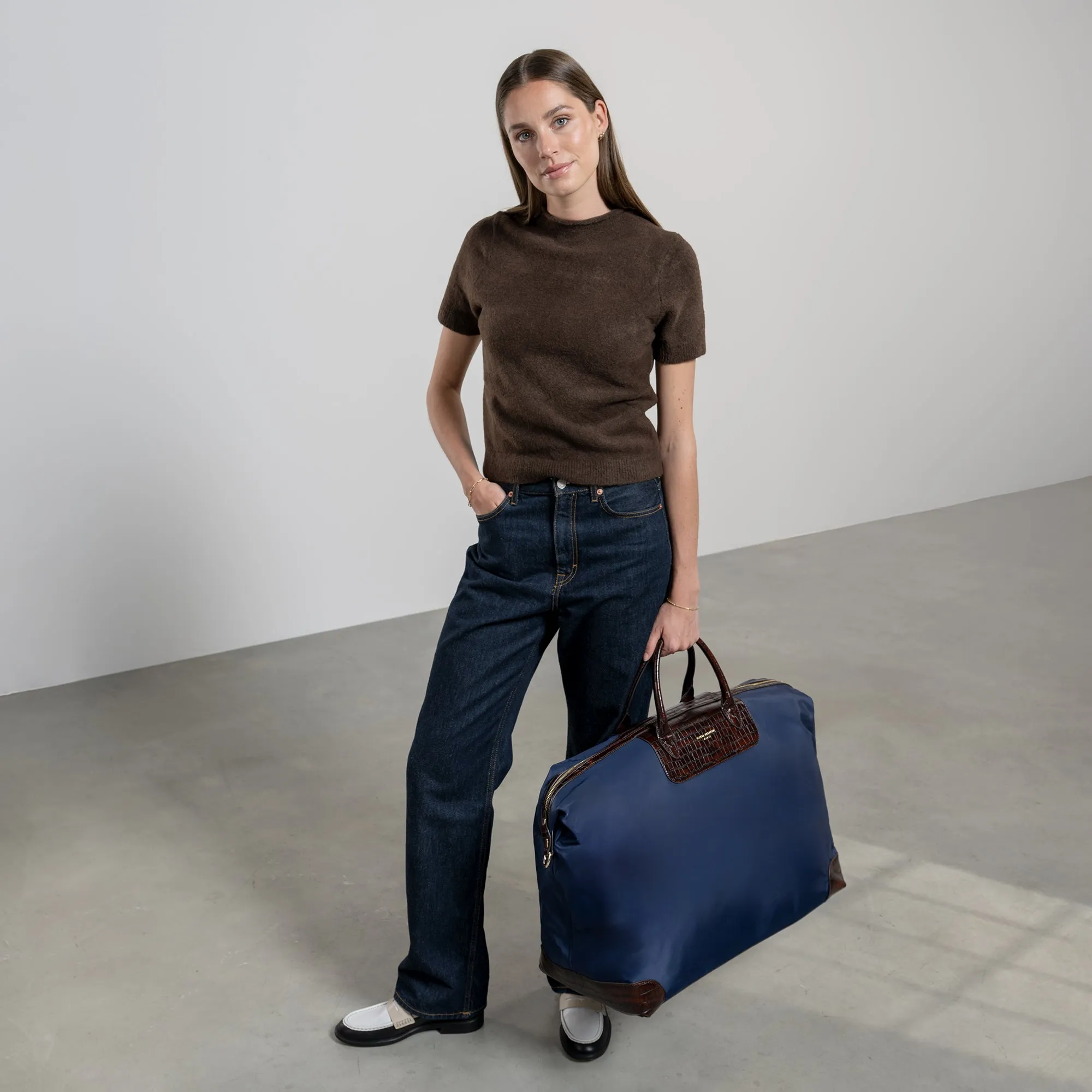 Du Louvre Colette blue weekend bag large