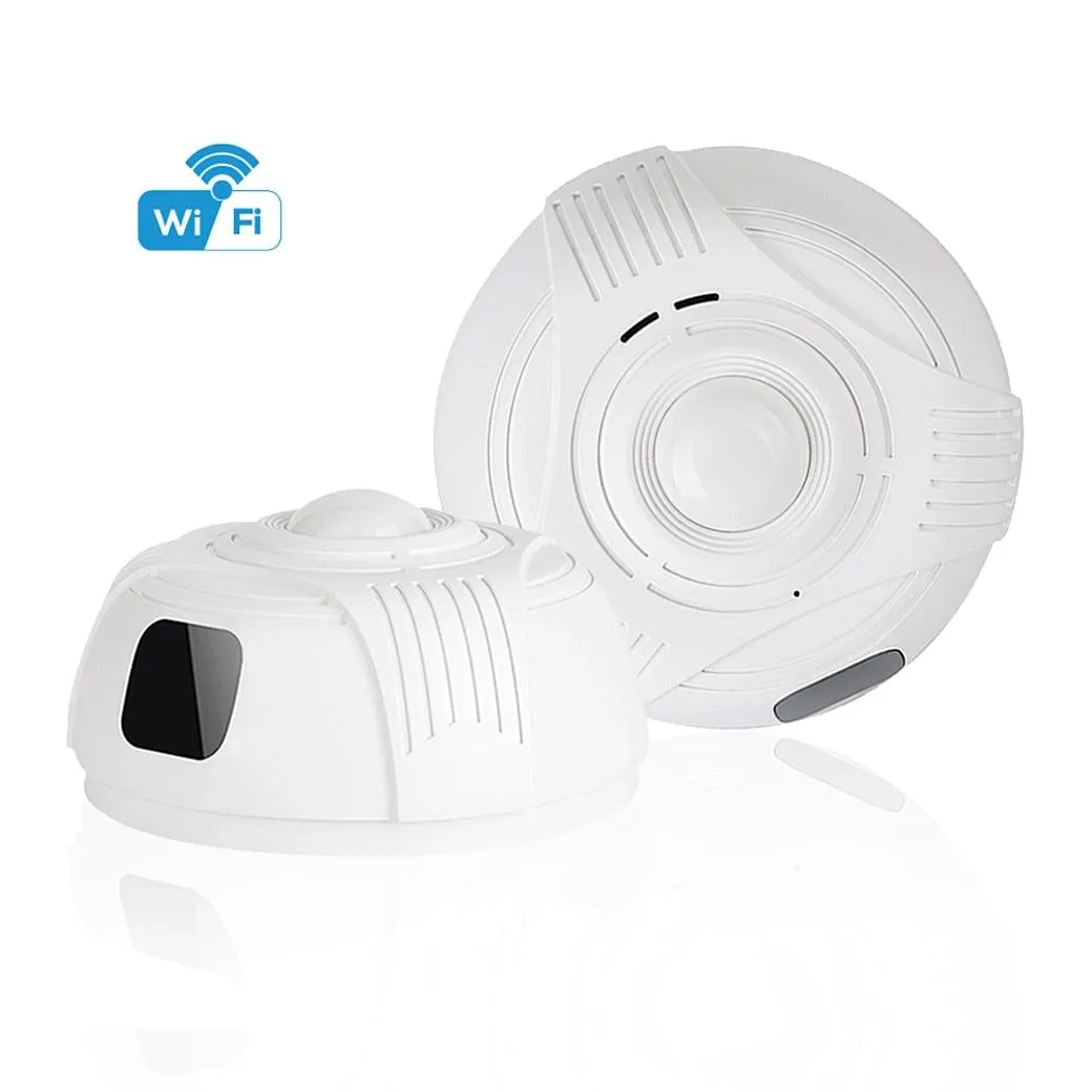 Dummy Smoke Detector Wi-Fi Camera TUYA App Live Stream Recorder Motion Alert